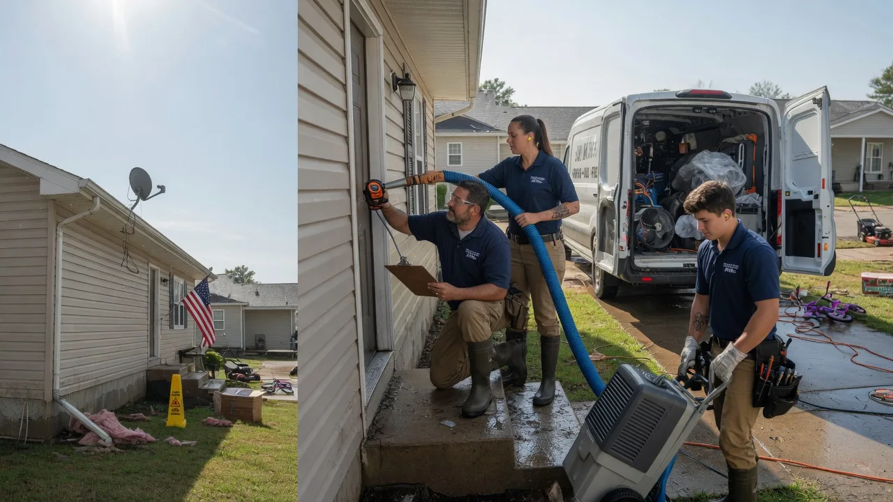 Ceiling Water Damage Restoration in Worth, MO near me